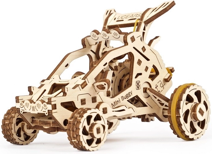 UGEARS mechanikus fa 3D puzzle mini buggy, 80 darab