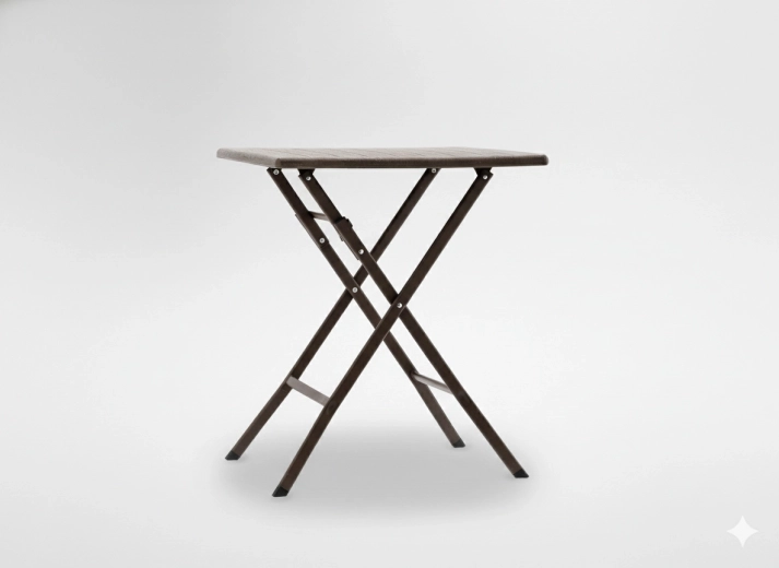 Összecsukható túraasztal 61,5 × 61,5 × 73 cm, barna