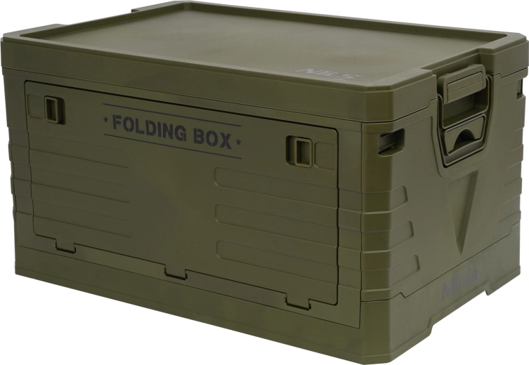 Összecsukható tárolódoboz fedéllel 50 l NILS Camp zöld