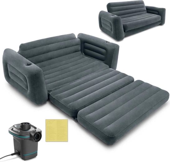 Intex 2 az 1-ben felfújható kanapé elektromos pumpával