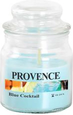 Illatgyertya üvegben Provence Blue Cocktail 24 óra