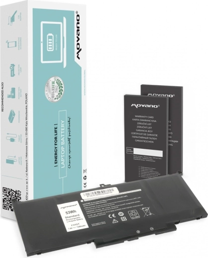 Movano akkumulátor Dell Latitude 7390 / 7490 (MYJ96) 7200 mAh 53 Wh