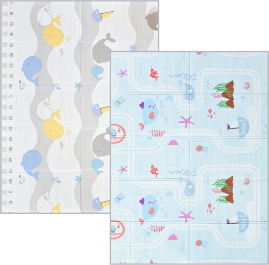 NANNA összecsukható, kétoldalas habszivacs játszószőnyeg – tenger 200 × 150 cm