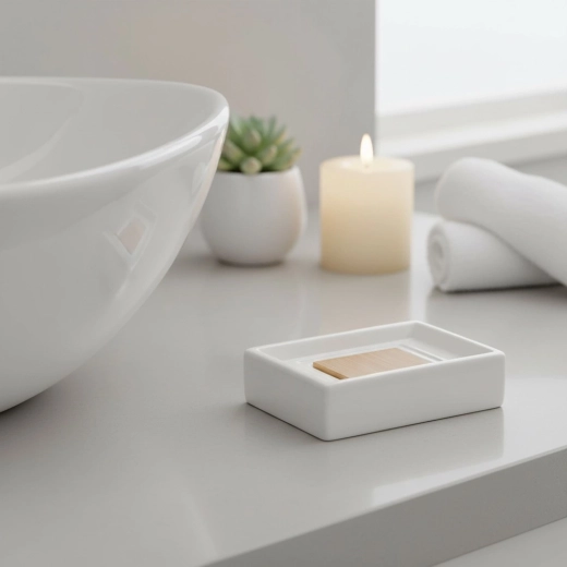 Tartós kerámia tiszta fehér kivitelben