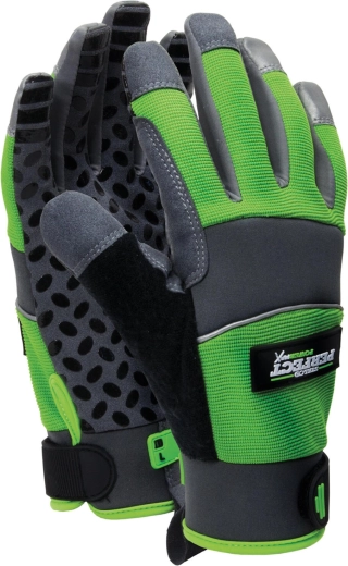 Stalco hi-vis gripper láthatósági munkakesztyű, 9-es méret