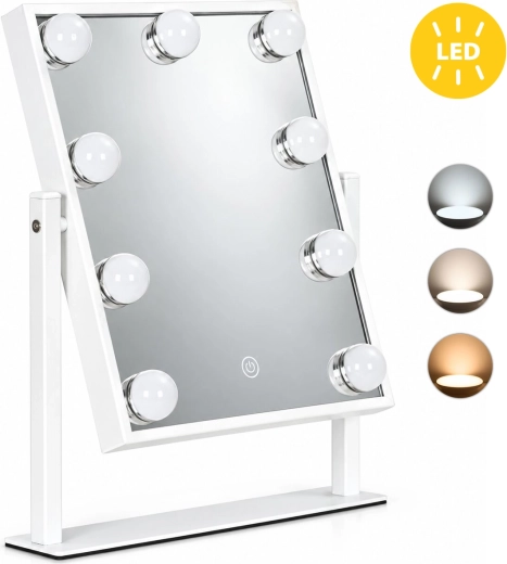 ModernHome kozmetikai LED-tükör 25 × 30 cm