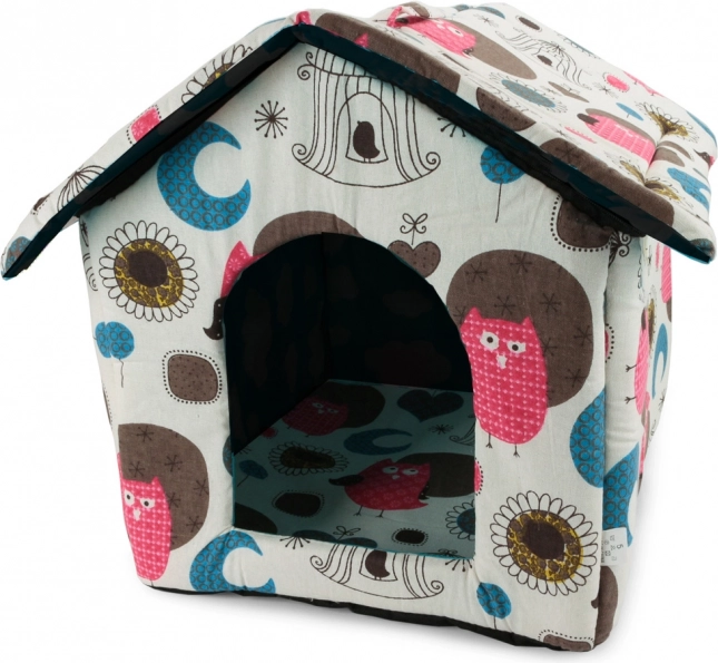 Kutya és macska ház XL színes kerekek fekete középpel – XL