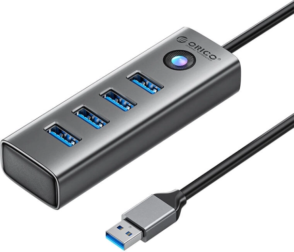 ORICO USB hub 4× USB 3.0, szürke
