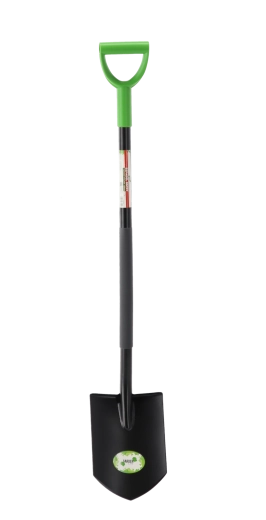 Éles kerti lapát erős acél nyéllel, 120 cm