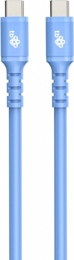 Szilikon kék USB C - USB C kábel 1m