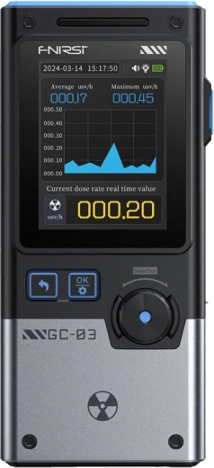 FNIRSI GC-03 BK multifunkciós ionizáló sugárzásdetektor