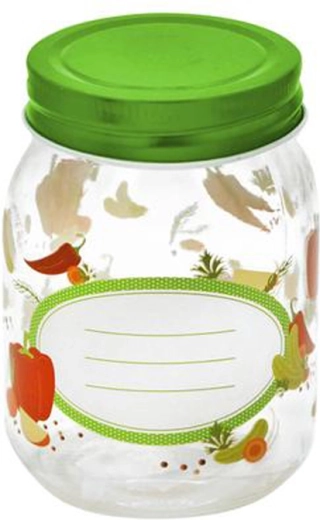 Toro befőttesüveg fedéllel, 380 ml