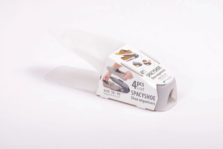 Spacyshoe cipőrendező készlet 4 db, átlátszó (38–45-ös méret)