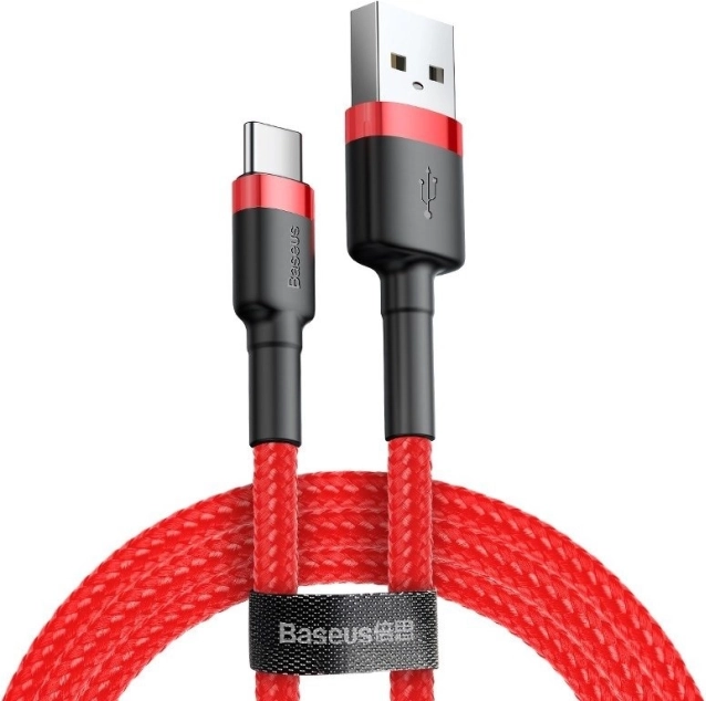 Baseus Cafule kábel USB-C 1m piros