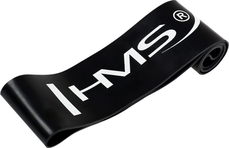 HMS GU04 fitness gumi fekete – ellenálló hurok 18–25 kg