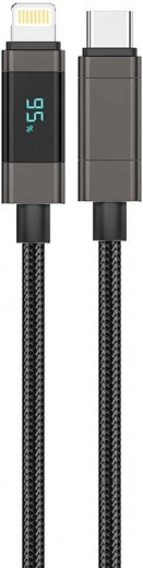 Foneng XS05 USB‑C–Lightning kábel PD 27 W, 1,2 m, fekete
