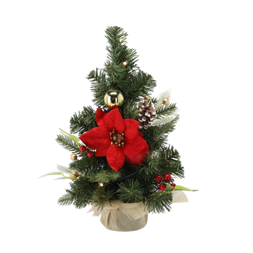 Elegáns piros–arany díszítés