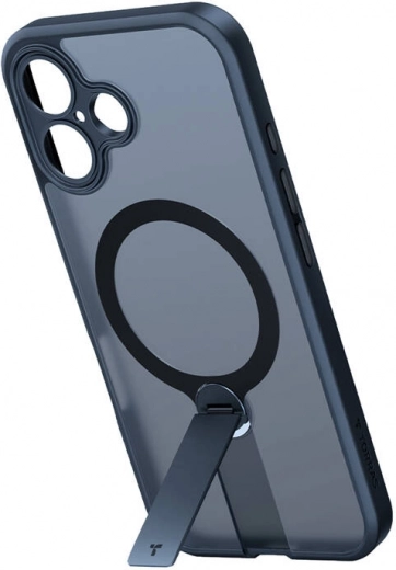 Torras Pstand Spin tok iPhone 16 Plus-hoz, fekete