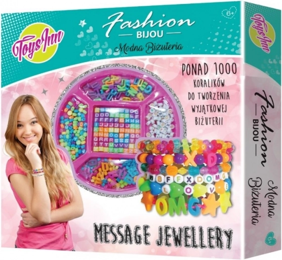 Message Jewellery betűs karkötőkészítő készlet
