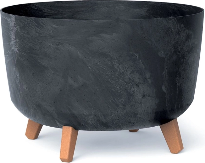 Gracia Betonhatású virágcserép 39 cm, antracit