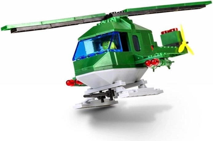 Cheva építőkészlet helikopter – harci modell személyzettel