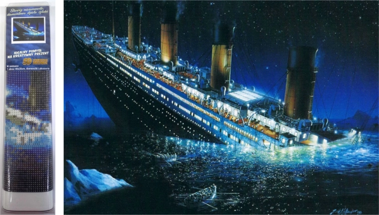 Gyémántfestés Titanic 30 × 40 cm
