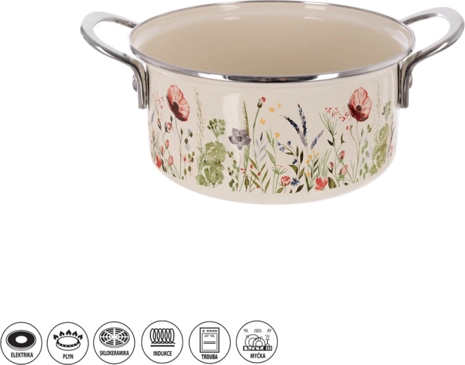 Orion Maki zománcozott fazék, 20 cm, 2,2 l