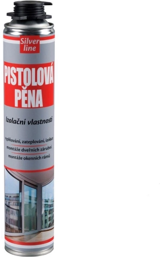 Pisztolyos szerelőhab SILVER LINE 750 ml