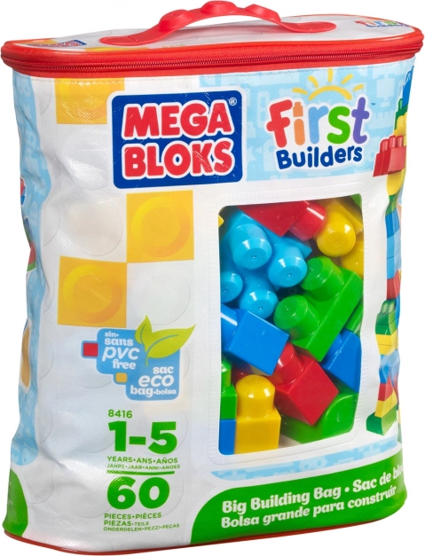 Mega Bloks First Builders nagy kockatáska (60 db)