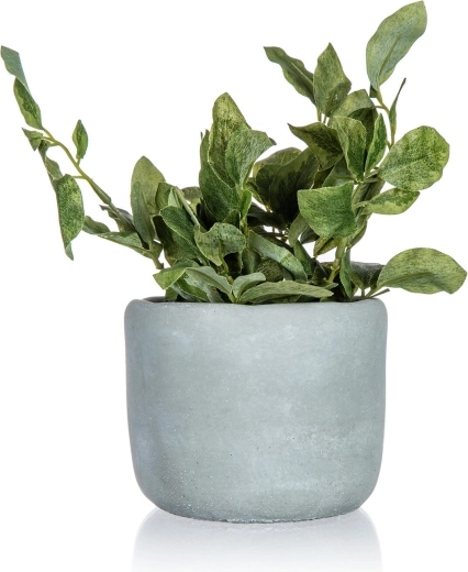 Mű zöld növény beton kaspóban 20 cm GREENERY