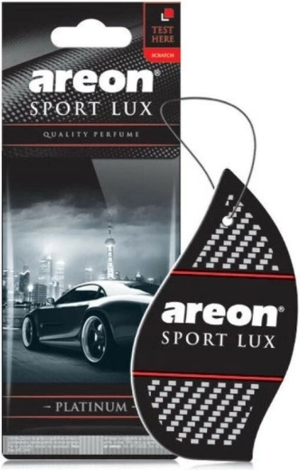 Areon Sport Lux Platinum függeszthető papír légfrissítő, fekete