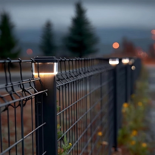 Elegáns megvilágítás kerítéshez és utakhoz