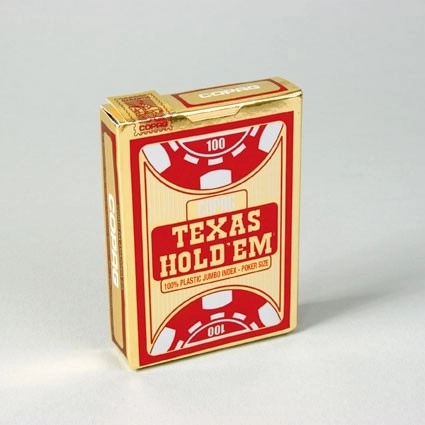 Texas Hold’em pókerkártyák – műanyag, nagy index, 54 lap