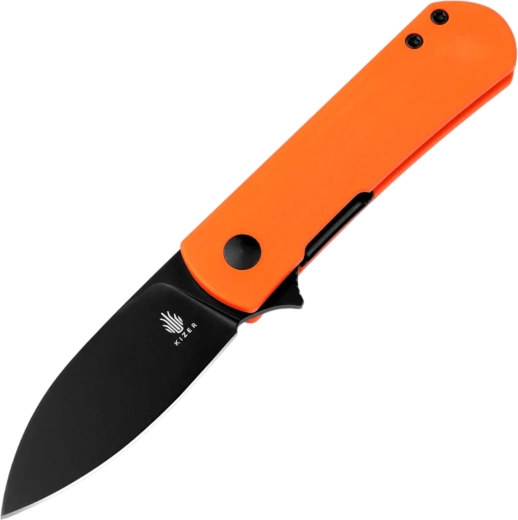 Kizer Yorkie zárható zsebkés Nitro-V acéllal és narancssárga G10 markolattal – 1 db