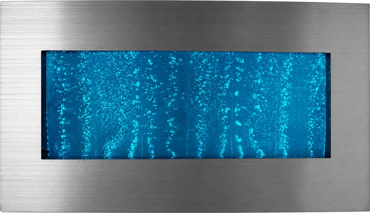 Függeszthető buborékos vízfal RGB LED világítással, 95 × 55 × 11,5 cm