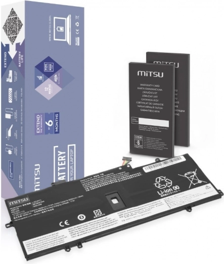 MITSU akkumulátor Lenovo ThinkPad X1 Yoga 4/5 és ThinkPad X1 Carbon 7/8 modellekhez (51 Wh, 15,36 V)