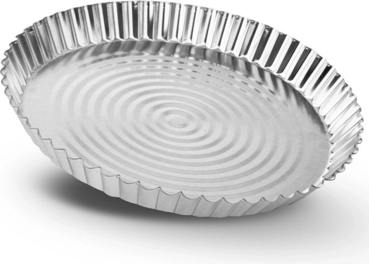 Bádogozott pizza- és süteményforma 30 cm