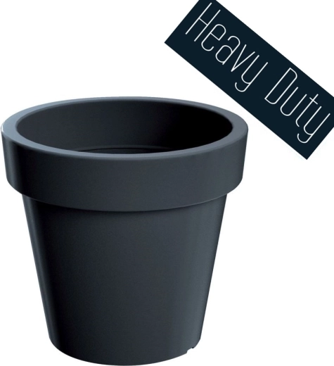 Lexo Round virágtartó 60 cm – antracit