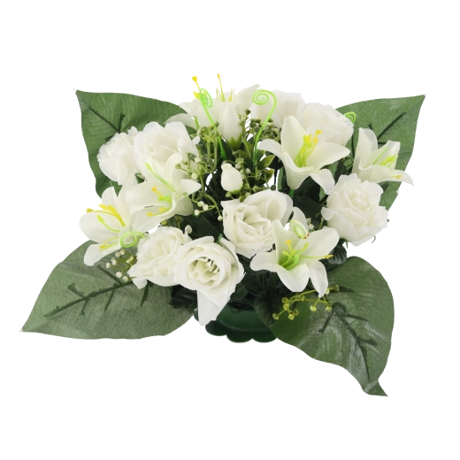 Rózsák és liliomok élethű megjelenése