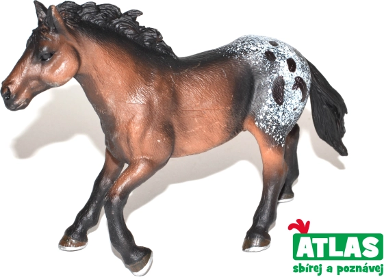 Sötétbarna ló figura 14 cm