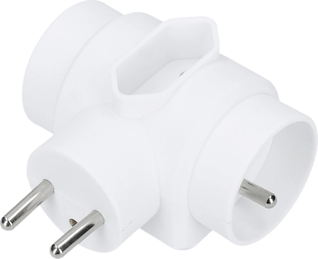 Solight elosztó konnektorba 1× 2,5 A + 2× 10 A, fehér - 1 db