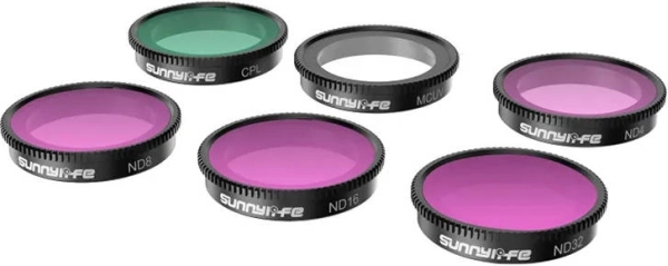 6 darabos MCUV, CPL és ND4/ND8/ND16/ND32 szűrőkészlet INSTA360 GO 3/GO 2 kamerához – Sunnylife