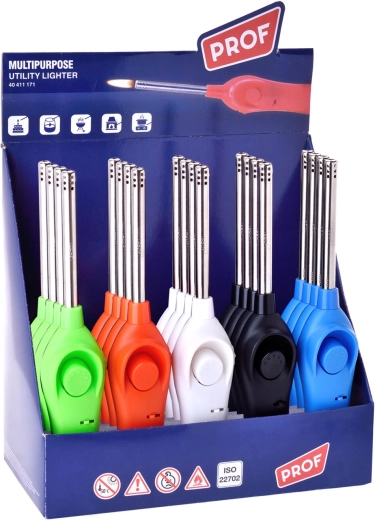 Prof újratölthető lánggyújtó gyermekzárral 23,5 cm
