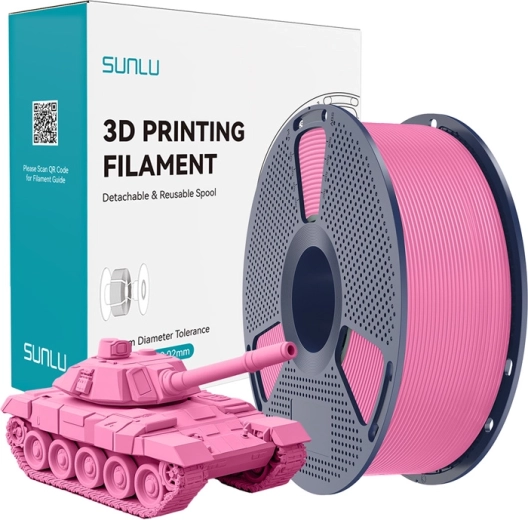 Sunlu PLA+ nagy sebességű filament rózsaszín