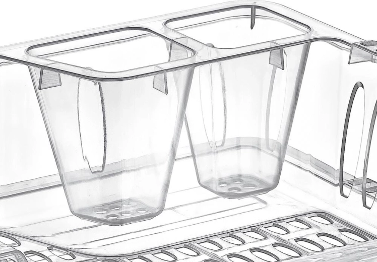 Kivehető tálca és gyors vízelvezetés