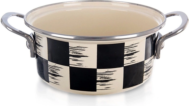 Zománcozott lábas Sakktábla 18 cm, 1,5 l