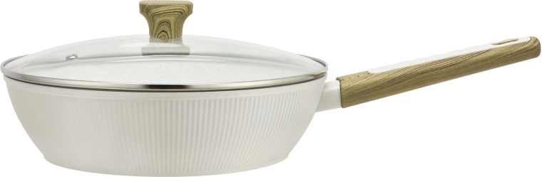 Kitchisimo Bianco serpenyő fedővel, 28 cm