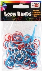 200 élénk színű gumigyűrű végtelen kombinációkhoz