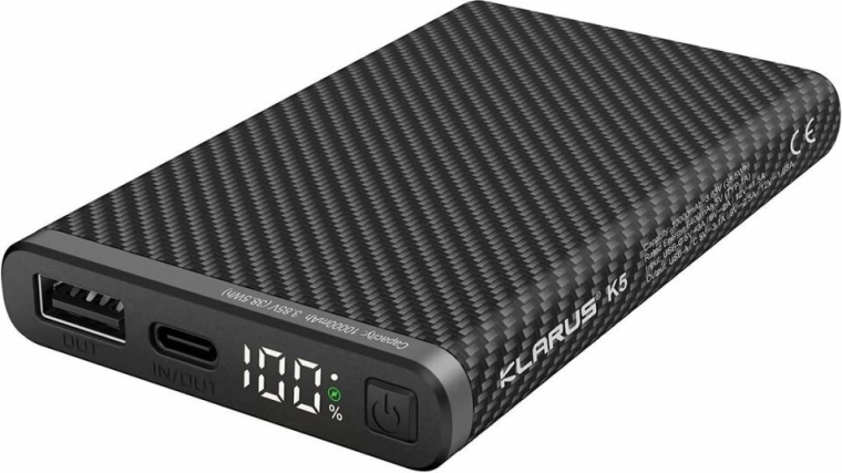 Klarus K5 10000 mAh gyors töltésű és LED kijelzős power bank