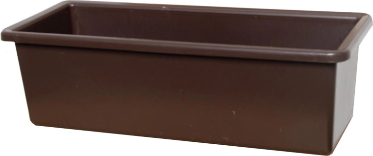 Műanyag virágláda 40 cm barna